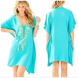 Lilly Pulitzer Aqua Caftan - Size Small/Medium - NWT